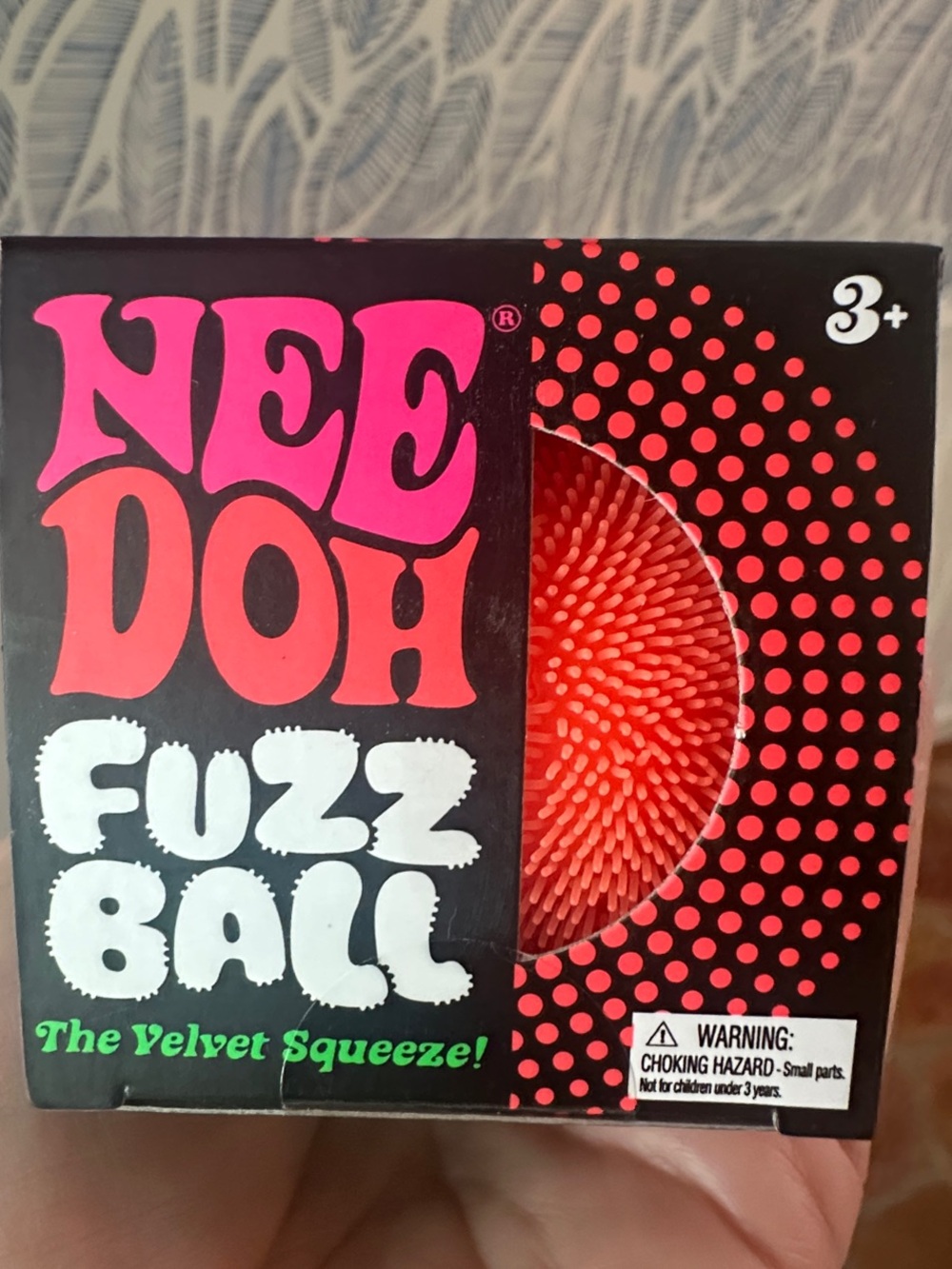 Schylling NeeDoh Fuzz Ball Sensory Toy - Orange